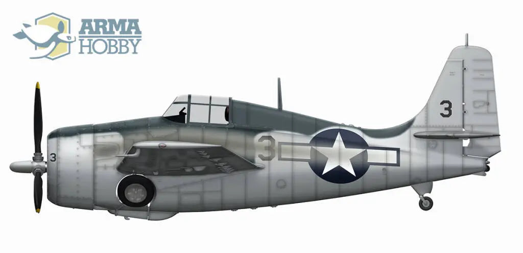 Arma Hobby 1:72 FM-2 Wildcat Expert Set Plastic Model Kit Arma Hobby