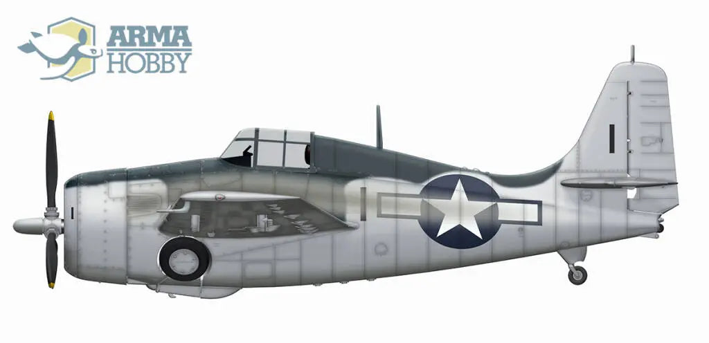 Arma Hobby 1:72 FM-2 Wildcat Expert Set Plastic Model Kit Arma Hobby