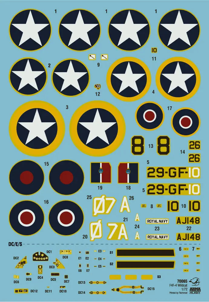 Arma Hobby 1/72 F4F-4 Wildcat "Operation Torch" Plastic Model Kit Arma Hobby
