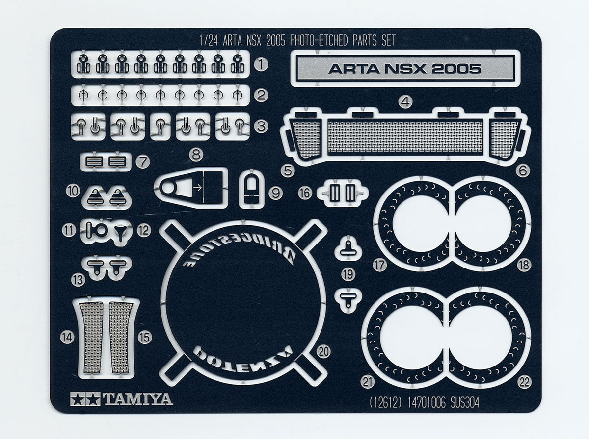 Tamiya 1:24 ARTA NSX 2005 Photo Etch Parts Set Tamiya