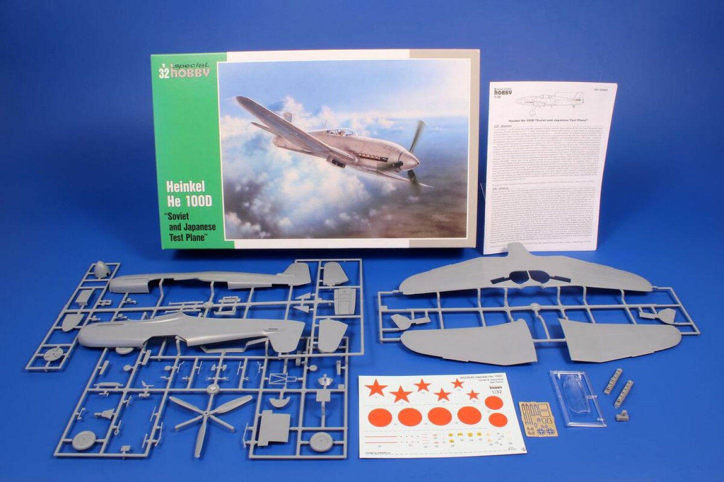 Special Hobby 1/32 Heinkel He 100D "Soviet and Japanese Test Plane" Plastic Model Kit Special Hobby