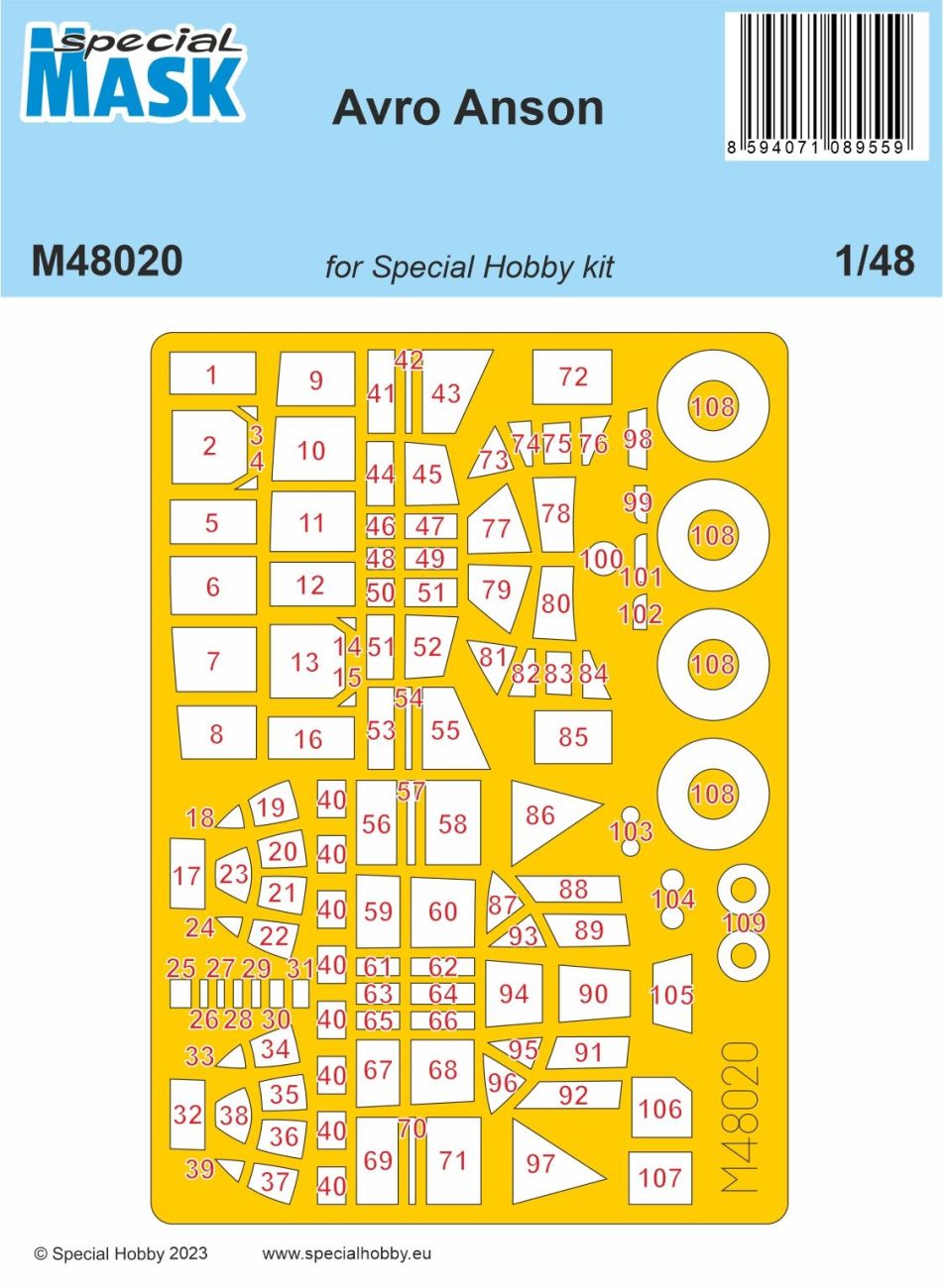 Special Hobby 1/48 Avro Anson MASK Special Hobby