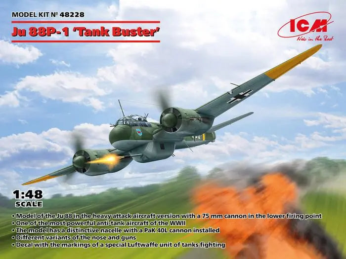 ICM 1/48 Ju 88P-1 Tank Buster ICM
