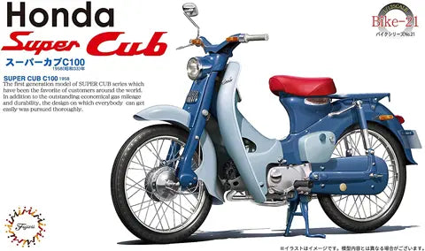Fujimi 1/12 Honda Super Cub C100 1958 (Bike-No21) Plastic Model Kit Fujimi