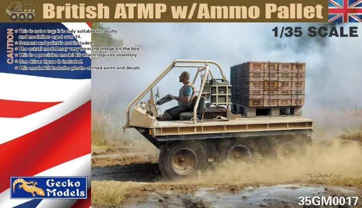 Gecko 1/35 British ATMP w Ammo Pallet Plastic Model Kit Gecko