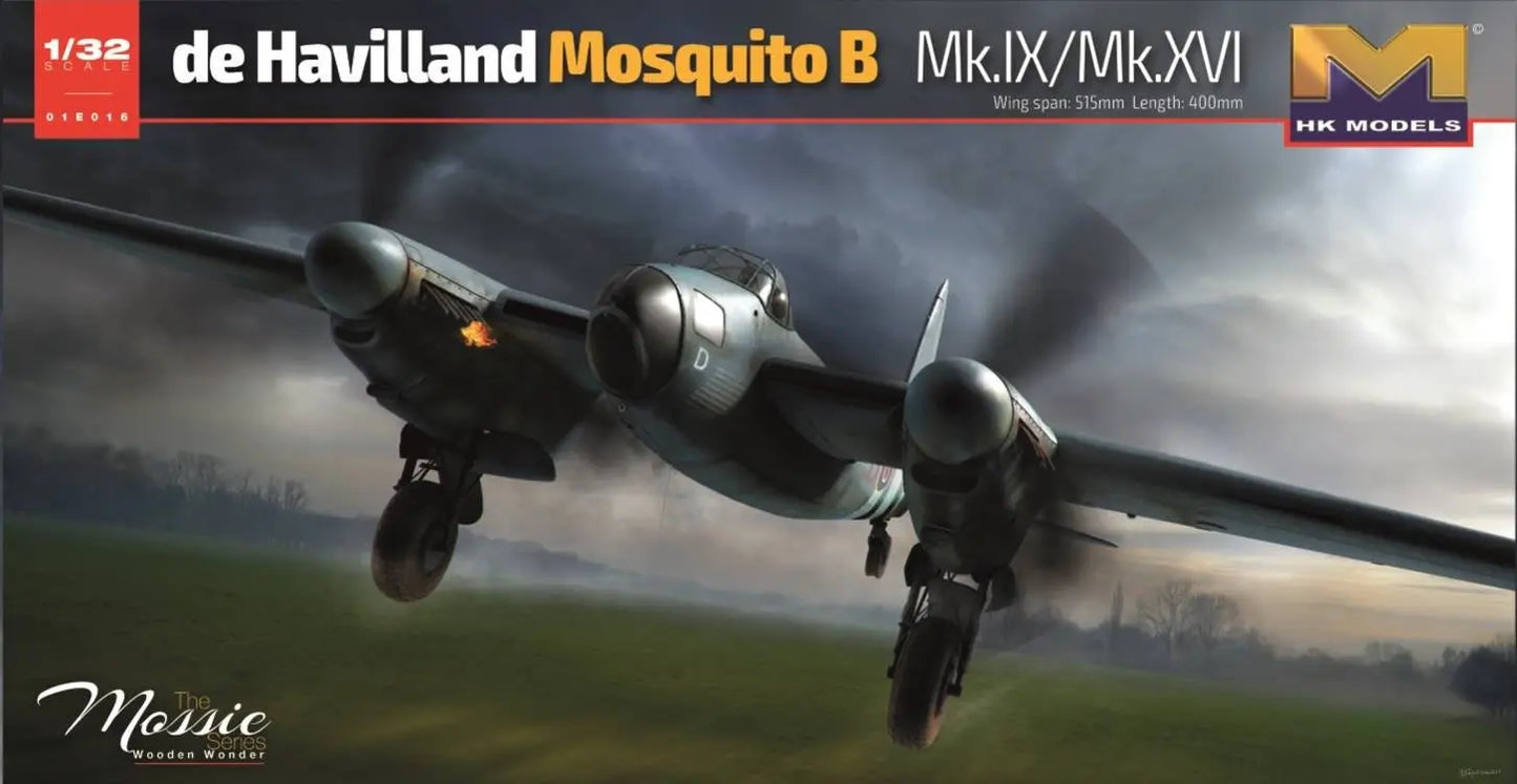 Hong Kong Models 1/32 Mosquito B. MK IX, XVI Plastic Model Kit HKM