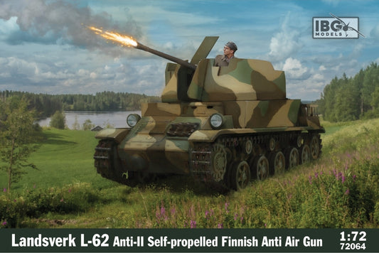 IBG 1/72 Lndsverk L-62 Finnish Anti Air Gun Plastic Model Kit