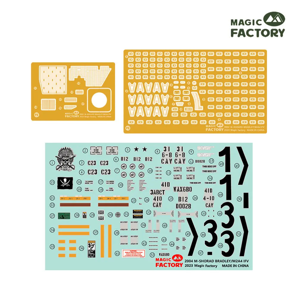 Magic Factory 1/35 M-Shorad Bradley/M2A4 IFV (3-in-1) Plastic Model Kit Magic Factory