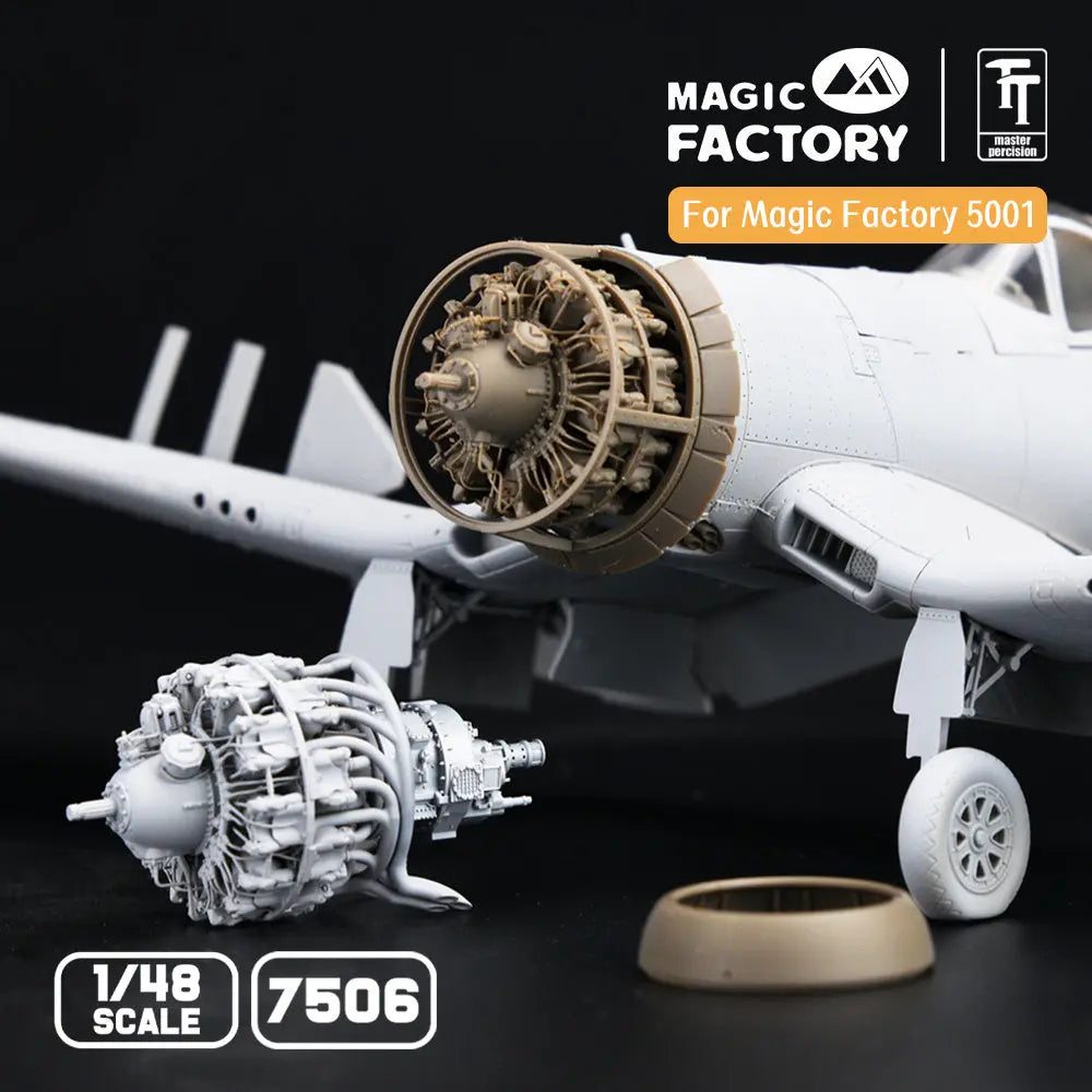 Magic Factory 1/48 P&W R-2800 Engine On Plane Version (3D printed) Magic Factory