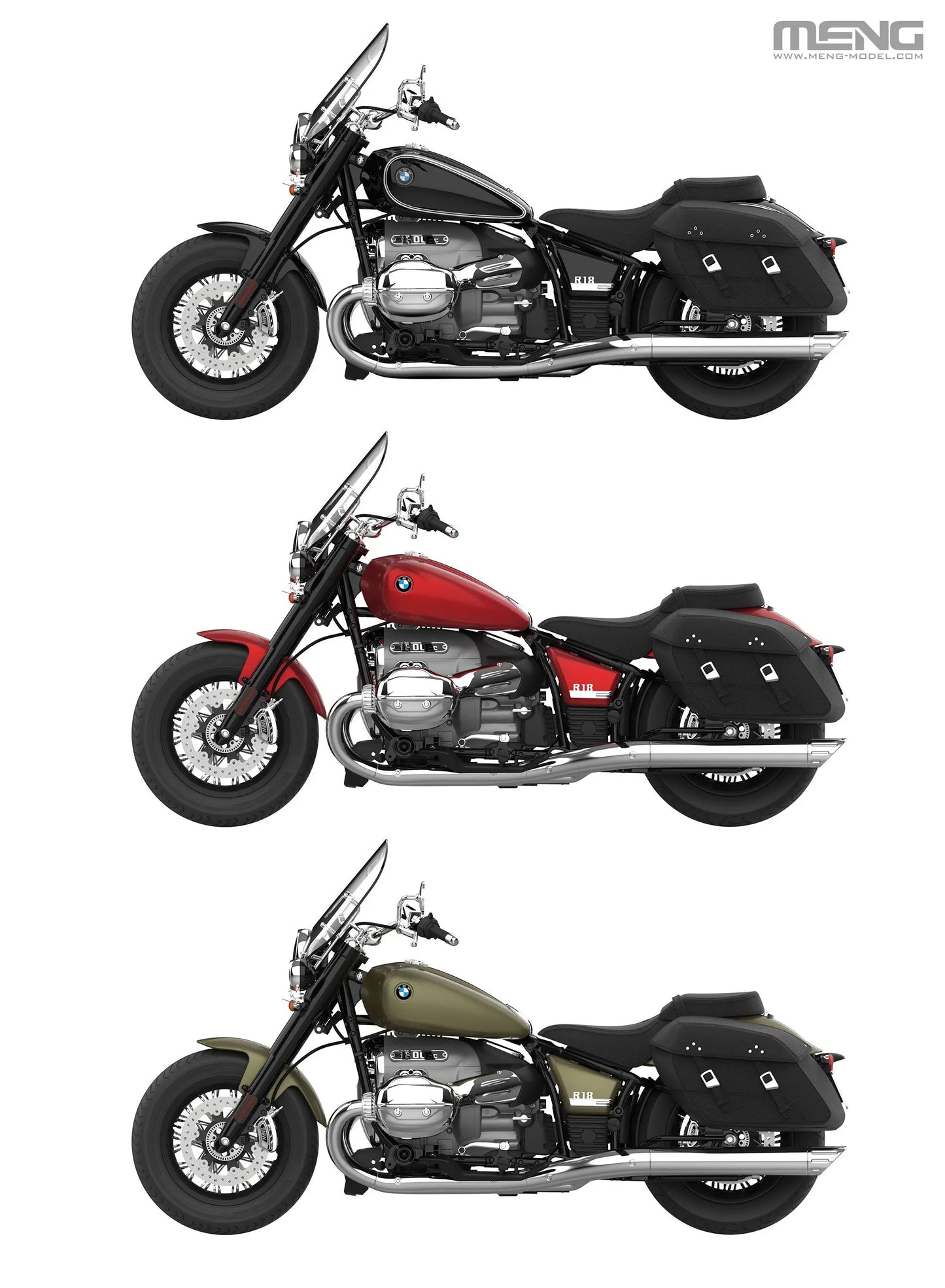 Meng 1/9 BMW R18 Classic Plastic Model Kit Meng