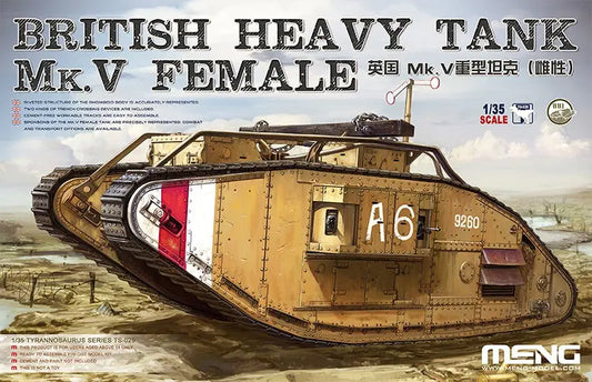 Meng 1/35 British Heavy Tank Mk.V Female Plastic Model Kit Meng