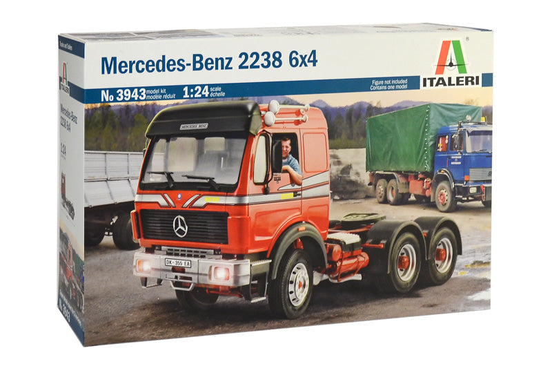 Italeri 1/24 MERCEDES BENZ 2238 6x4 Plastic Model Kit Italeri