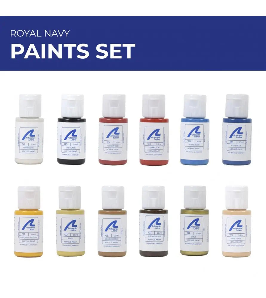 Artesania Paints Set for Ship Models: Royal Navy Boats (HMS Victory) Artesania Latina