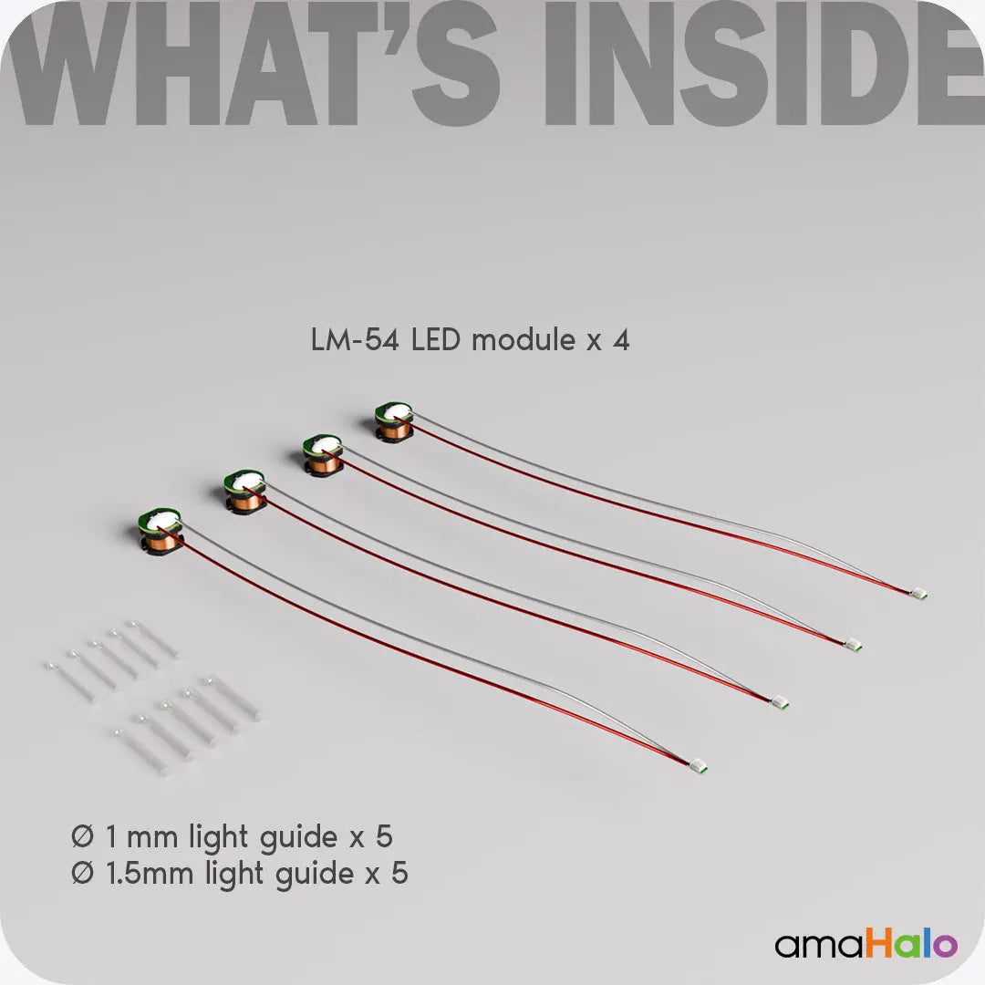 amaHalo LM-54 Inductive LED Module (4pcs) RED LED amaHALO