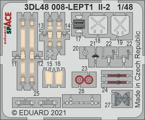 Eduard 1/48 IL-2 SPACE 3D Decals Eduard