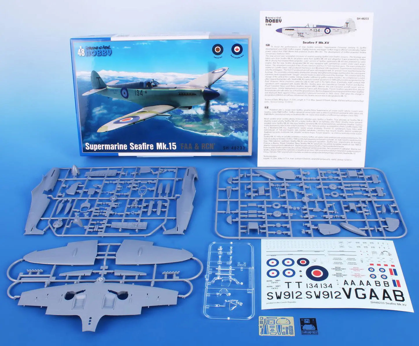 Special Hobby 1/48 Seafire Mk.15 ‘FAA & RCN Service’ Plastic Model Kit Special Hobby