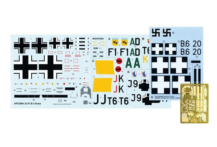 Tamiya 1:48 Junkers Ju87 B-2 Stuka with Bomb Loading Set Tamiya