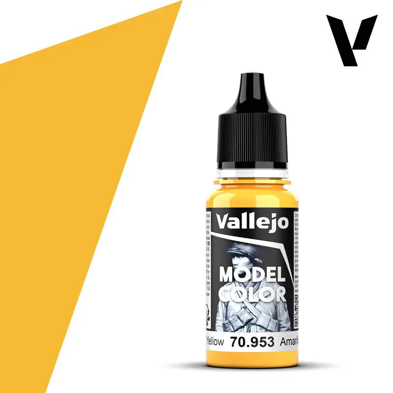 Vallejo Model Colour Flat Yellow 18 ml Acrylic Paint Vallejo