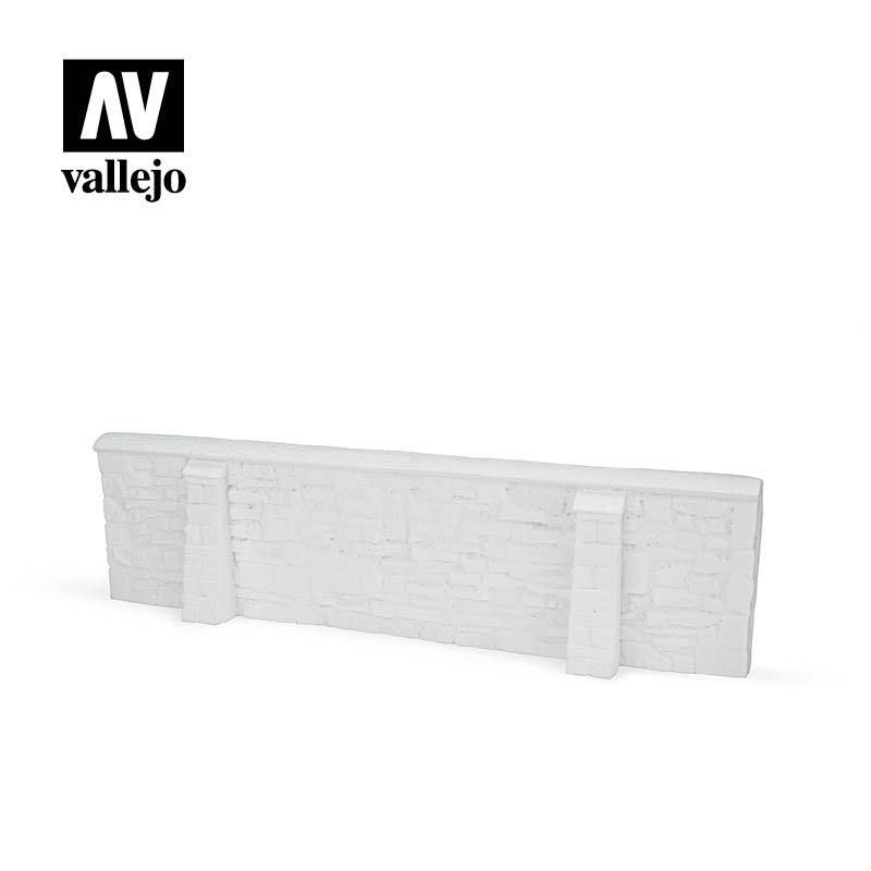 Vallejo Ardennes Village Wall 24x7 cm. Diorama Accessory Vallejo
