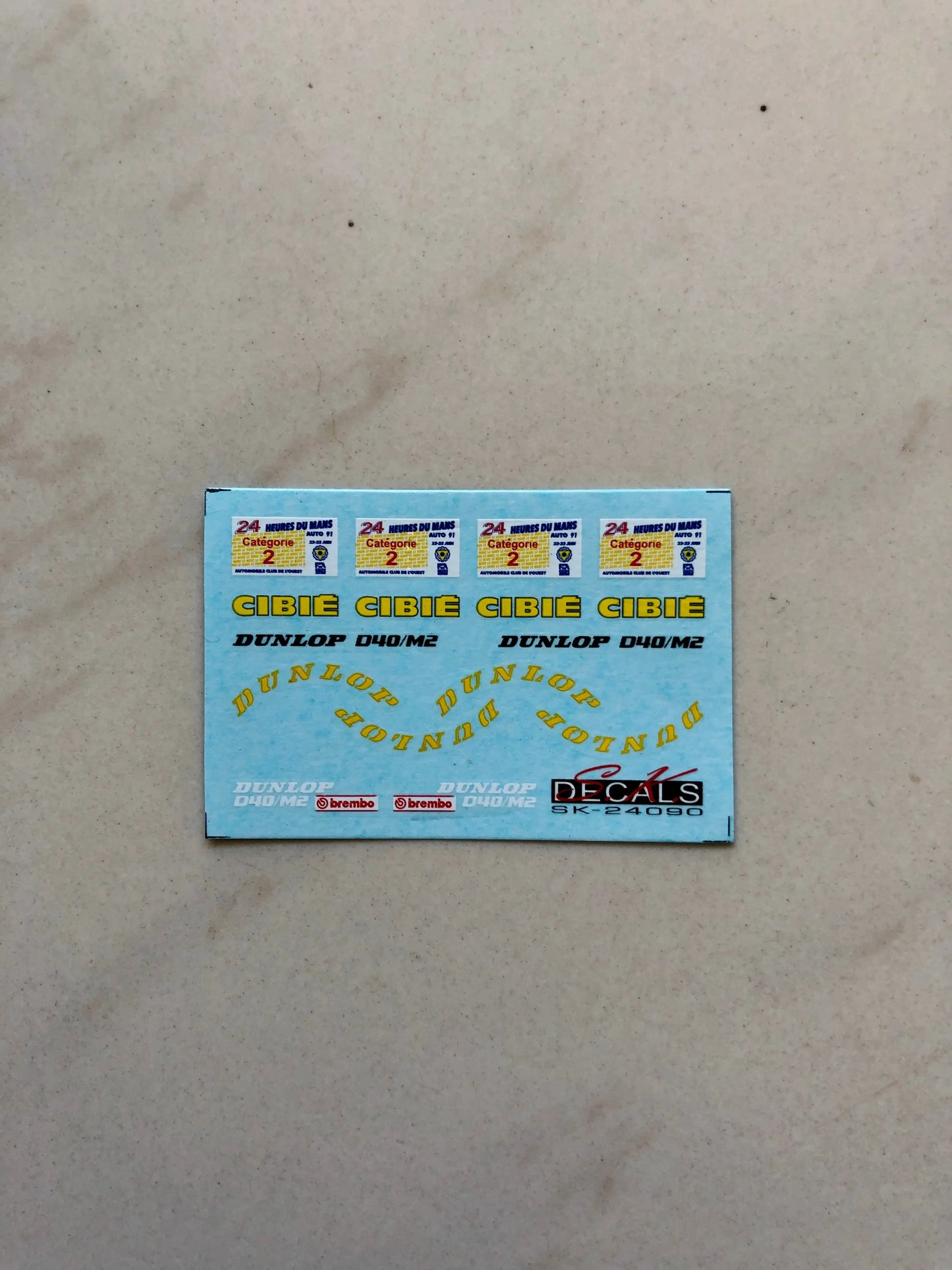 S.K. Decals 1:24 Mazda 787B Le Mans 1991 Additional Decals S.K. Decals