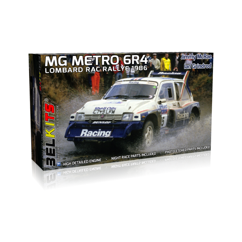 Belkits 1:24 MG Metro 6R4 1986 Jimmy Mcrae RAC Rally