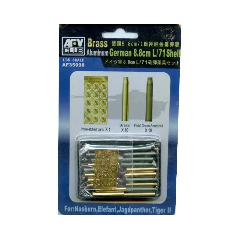 AFV Club 1/35 German 8.8cm L/71 Shell Case (Brass) Plastic Model Kit AFV Club