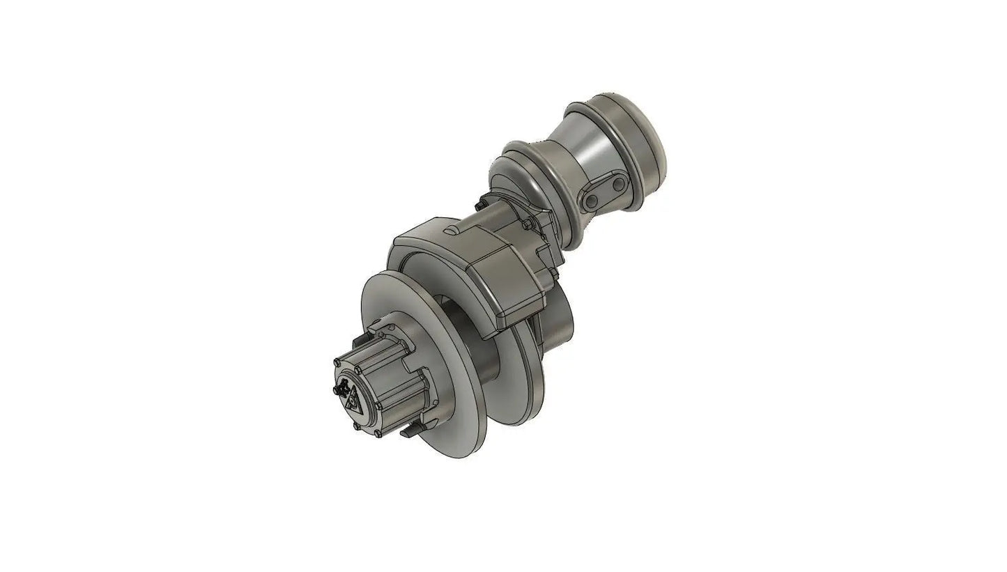 1:24 19.5" Wheel rim Tyre and disc brake Hub 3 x axle set for trucks Franklin Hobbies Resin Parts
