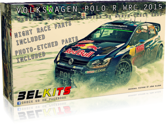 Belkits 1:24 Volkswagen Polo R WRC Monte Carlo 2015