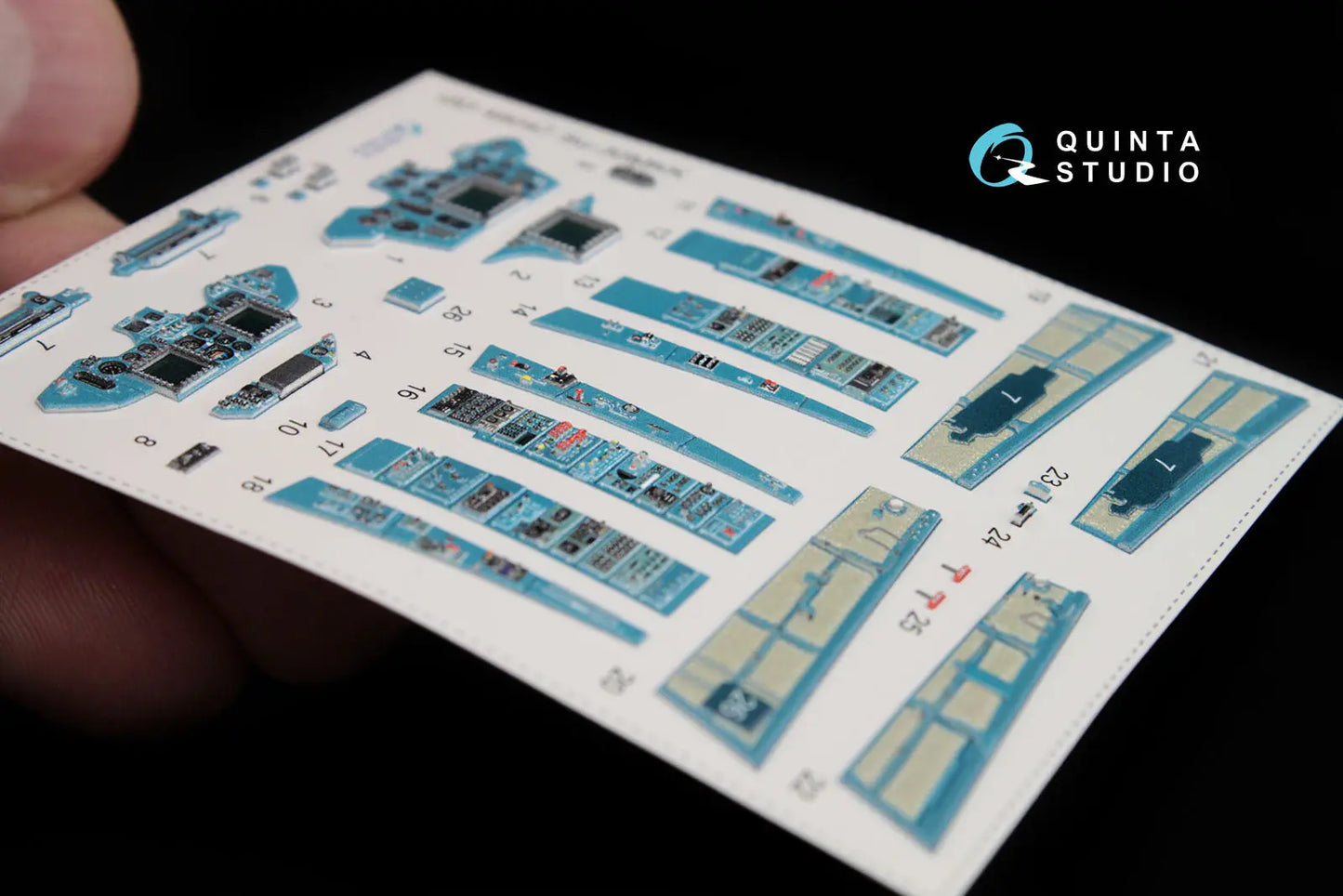 Quinta Studios 1:48 Su-30MKK 3D-Printed & coloured Interior on decal paper (for HobbyBoss kit) Quinta Studios