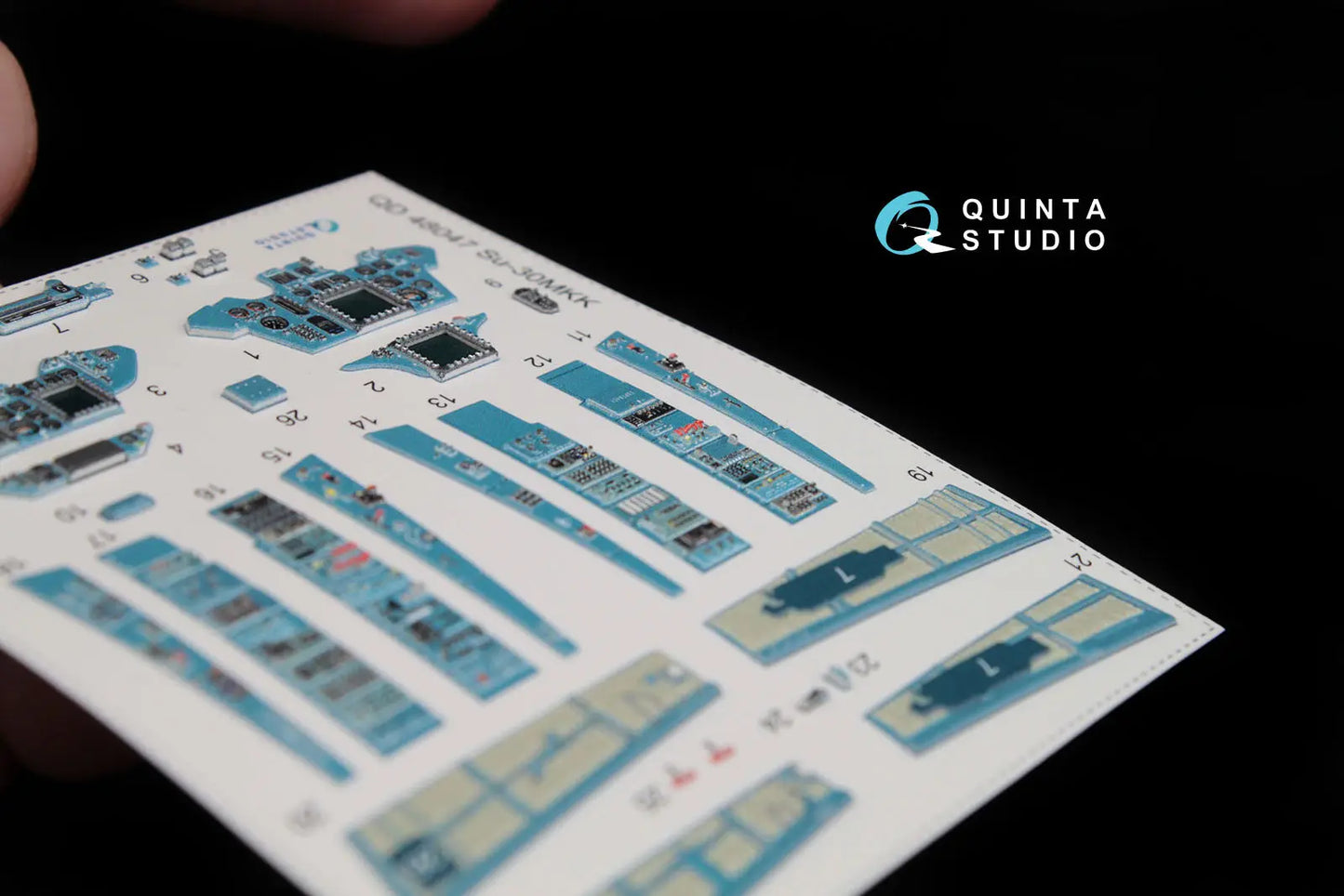 Quinta Studios 1:48 Su-30MKK 3D-Printed & coloured Interior on decal paper (for HobbyBoss kit) Quinta Studios