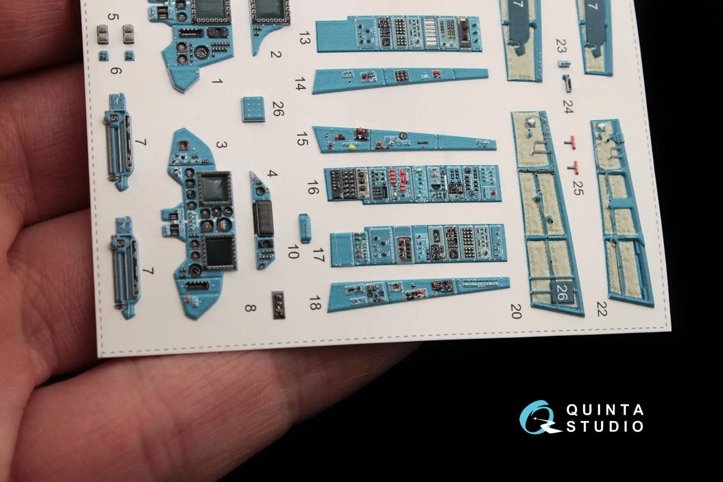Quinta Studios 1:48 Su-30MKK 3D-Printed & coloured Interior on decal paper (for HobbyBoss kit) Quinta Studios