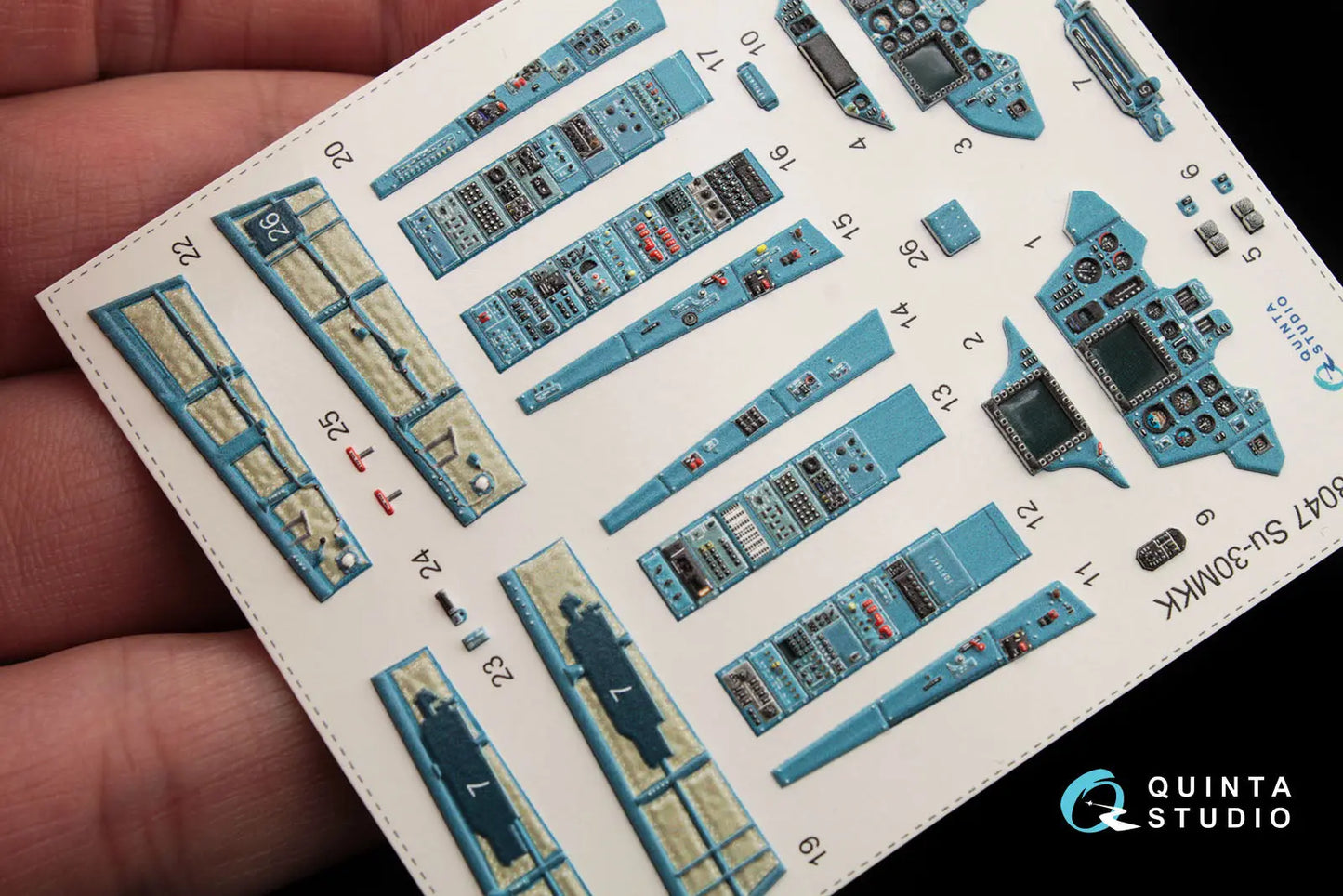 Quinta Studios 1:48 Su-30MKK 3D-Printed & coloured Interior on decal paper (for HobbyBoss kit) Quinta Studios