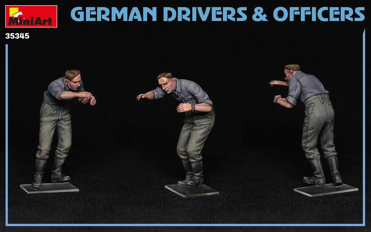 Miniart 1:35 German Drivers & Officers Figure Set MiniArt