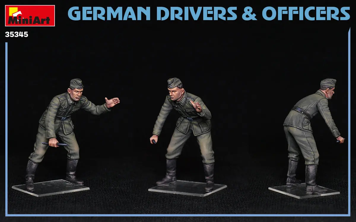 Miniart 1:35 German Drivers & Officers Figure Set MiniArt