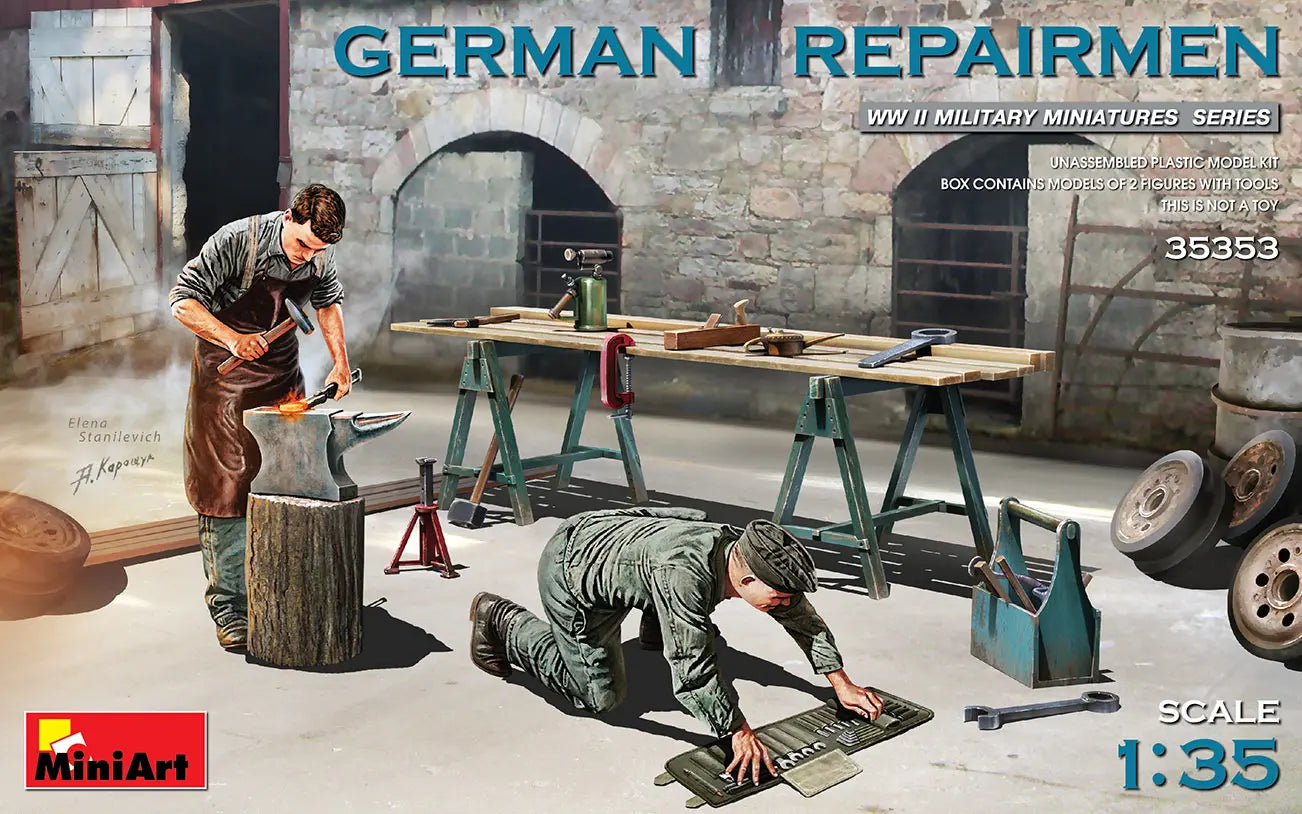 Miniart 1:35 German Repairmen Figure Set MiniArt