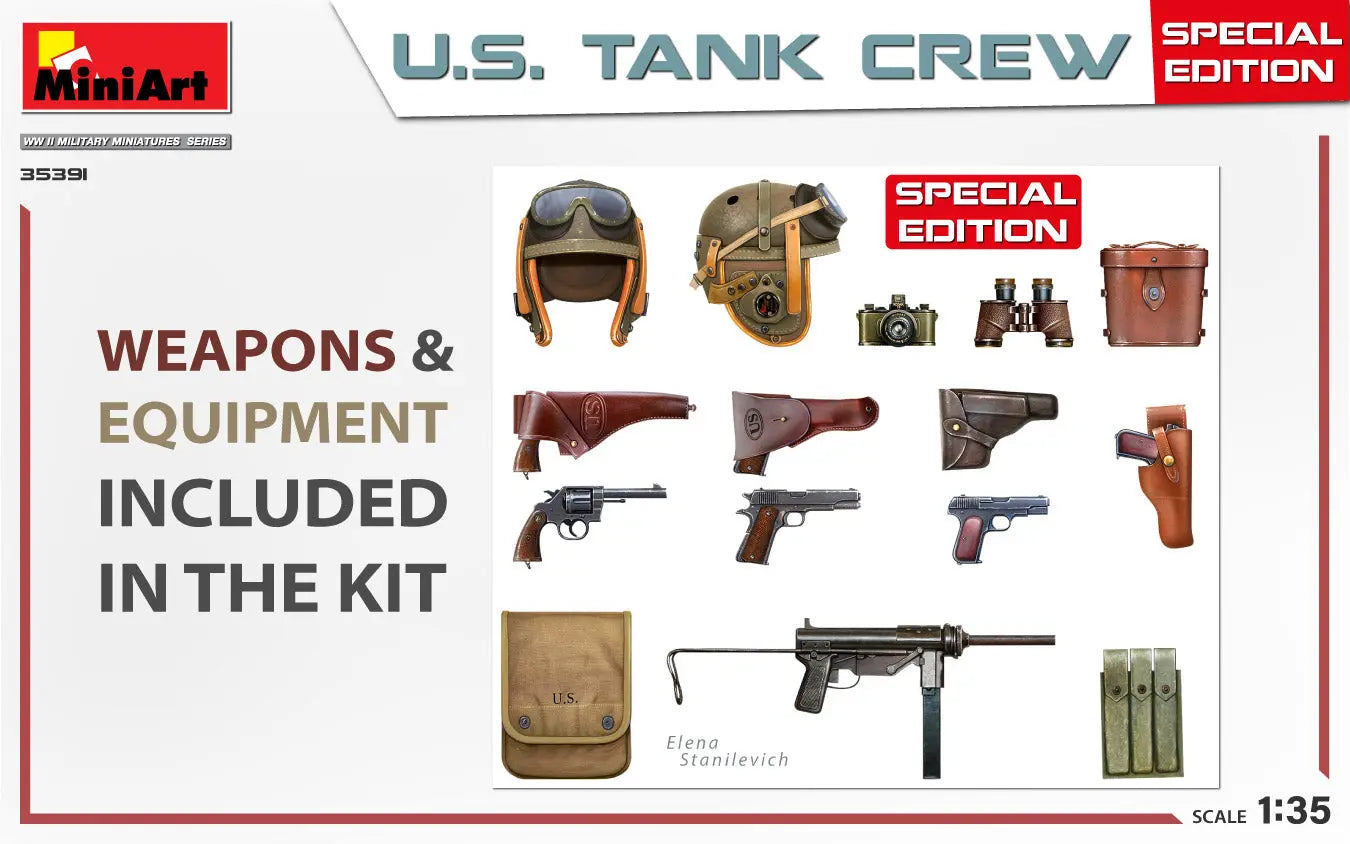 Miniart 1:35 U.S. Tank Crew Special Edition Figure Set MiniArt