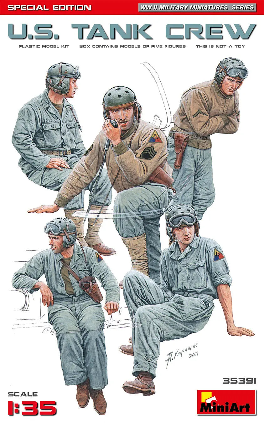 Miniart 1:35 U.S. Tank Crew Special Edition Figure Set MiniArt