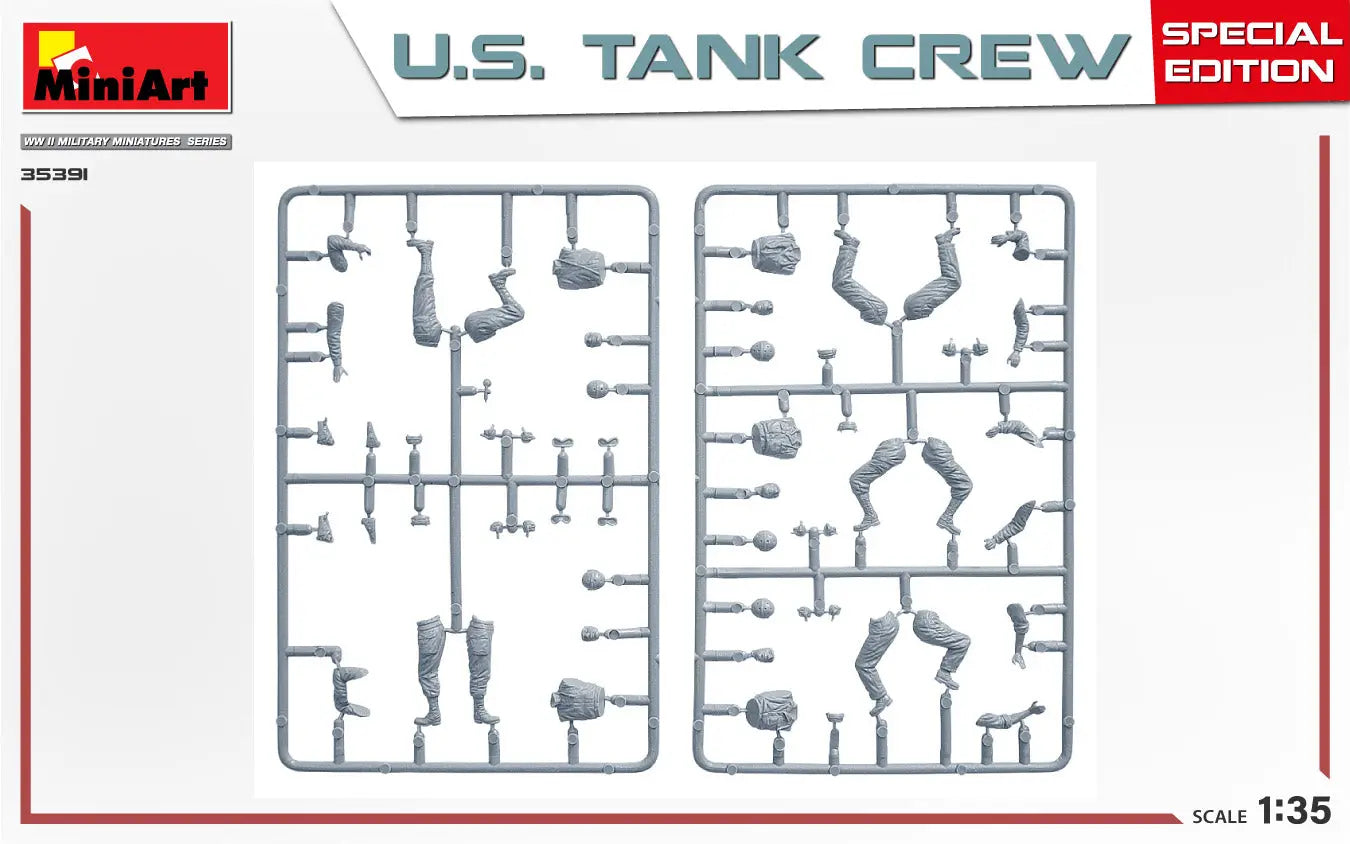 Miniart 1:35 U.S. Tank Crew Special Edition Figure Set MiniArt