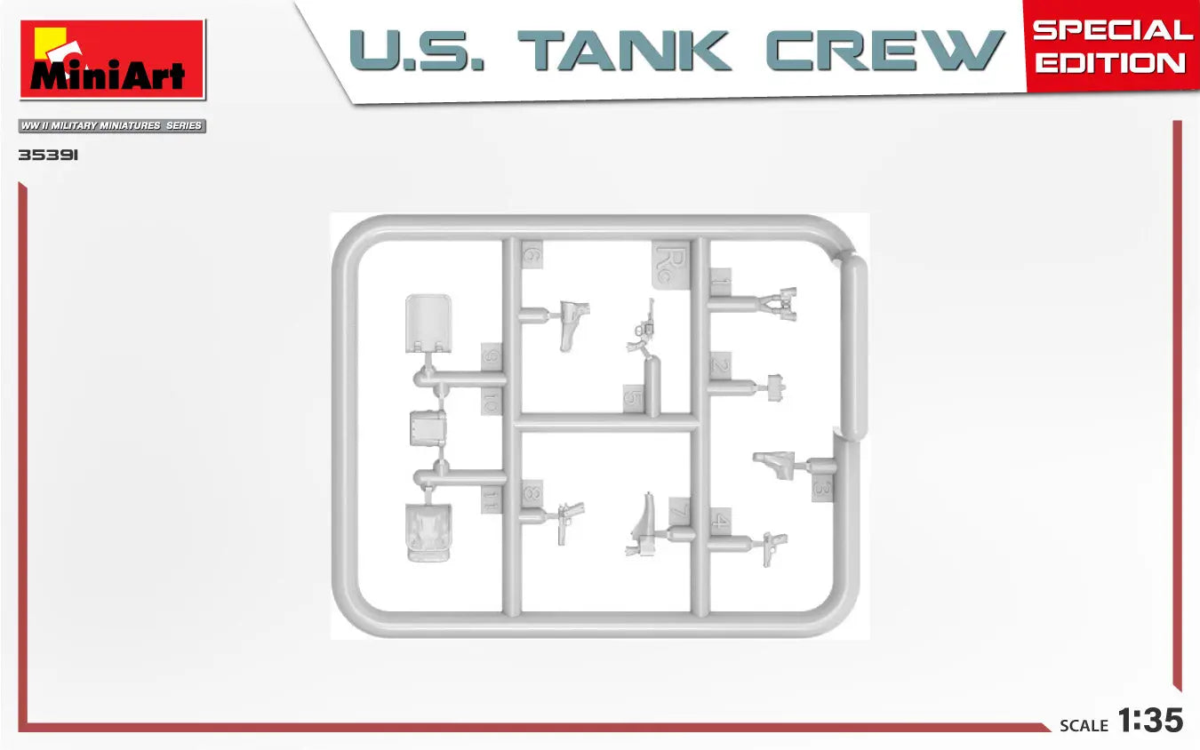 Miniart 1:35 U.S. Tank Crew Special Edition Figure Set MiniArt