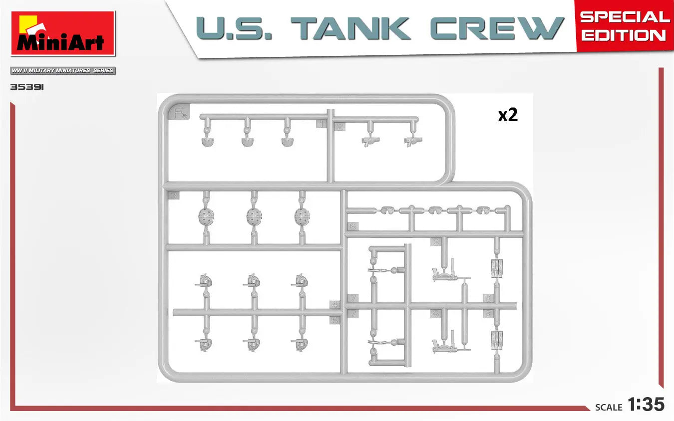 Miniart 1:35 U.S. Tank Crew Special Edition Figure Set MiniArt