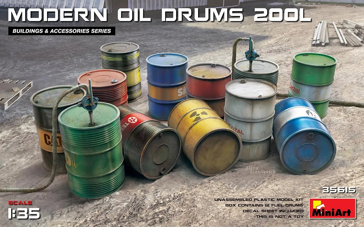 Miniart 1:35 Modern Oil Drums 200l MiniArt