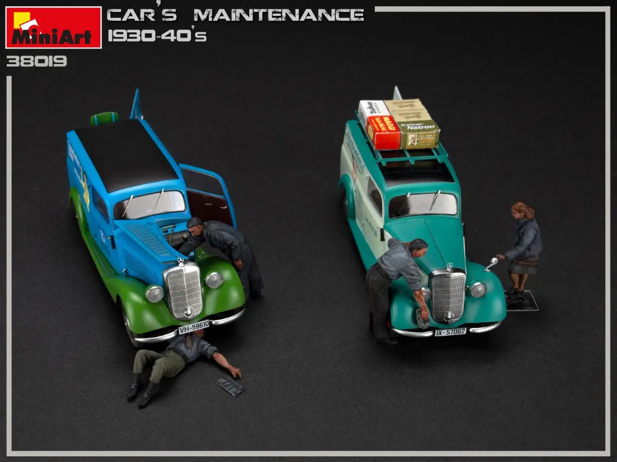 Miniart 1:35 Car Maintenance 1930-1940's Figure Set MiniArt