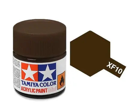 Tamiya Color Acrylic Paint XF-10 Flat Brown 10ml Tamiya