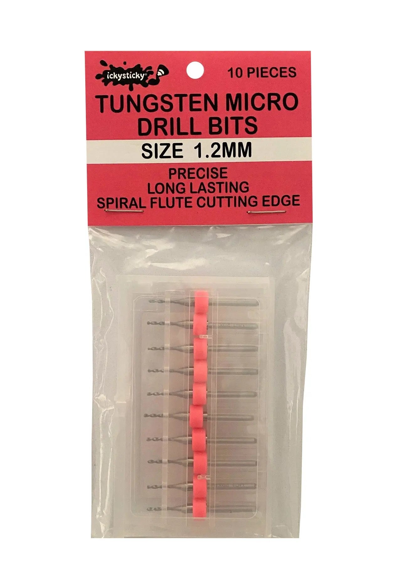 Ickysticky 10 Pce Tungsten Micro Drill Bits 1.2mm IckySticky