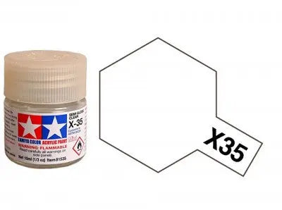 Tamiya Color Acrylic Paint X-35 Semi Gloss Clear 10ml Tamiya