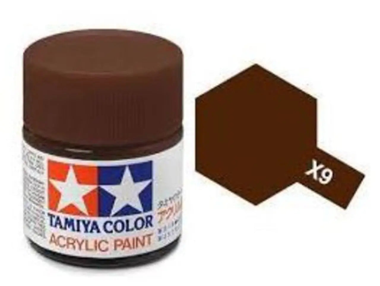 Tamiya Color Acrylic Paint X-9 Gloss Brown 10ml Tamiya