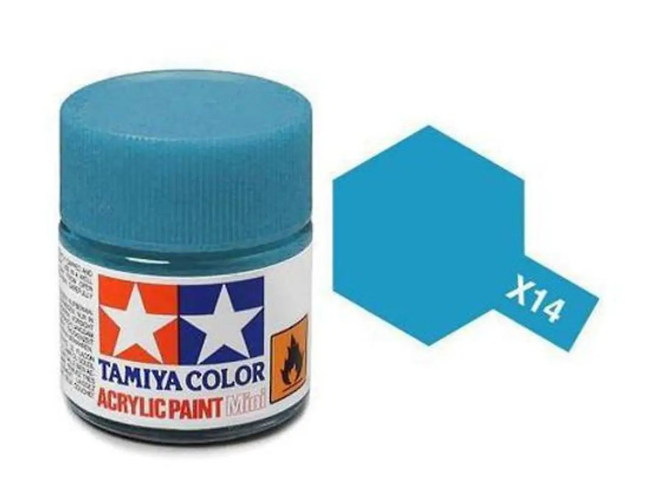 Tamiya Color Acrylic Paint X-14 Gloss Sky Blue 10ml Tamiya