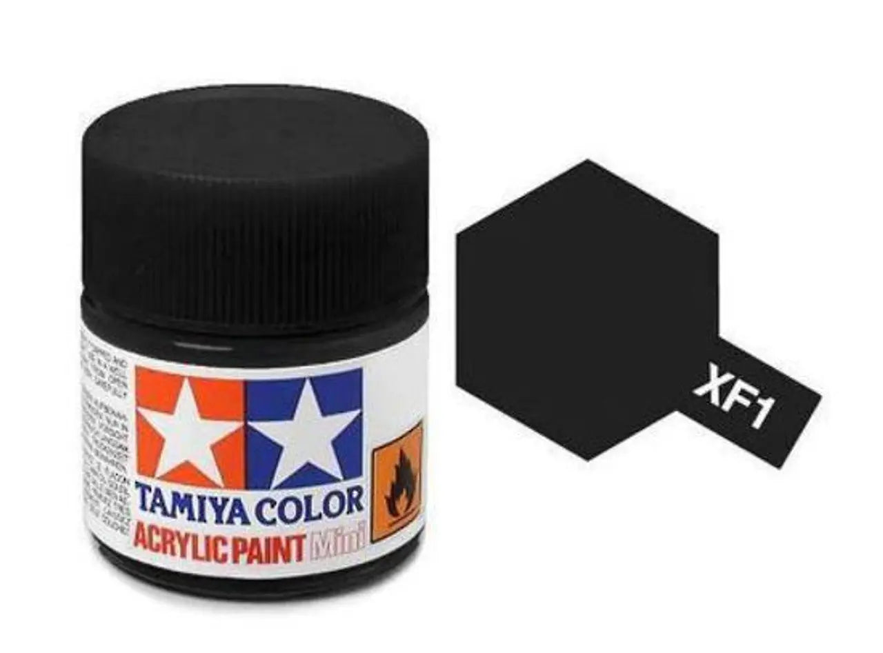 Tamiya Color Acrylic Paint XF-1 Flat Black 10ml Tamiya
