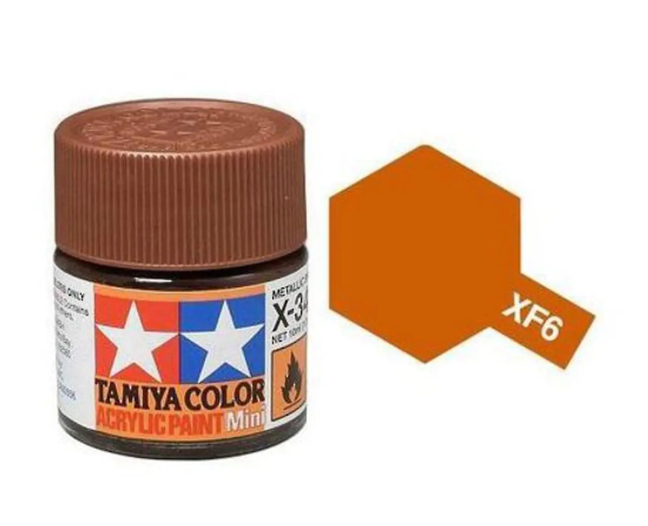 Tamiya Color Acrylic Paint XF-6 Copper 10ml Tamiya