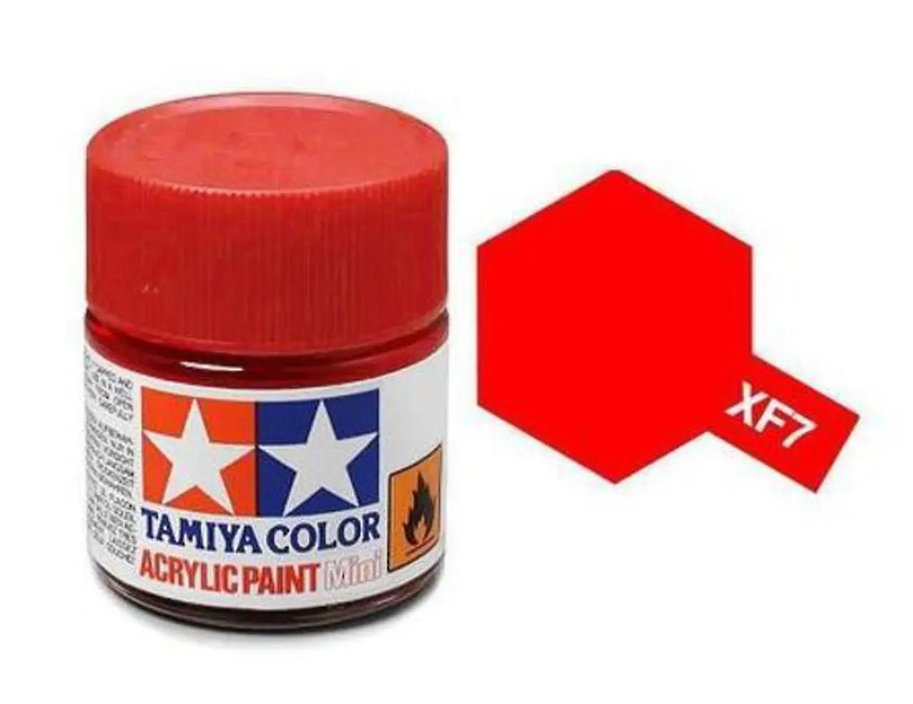 Tamiya Color Acrylic Paint XF-7 Flat Red 10ml Tamiya